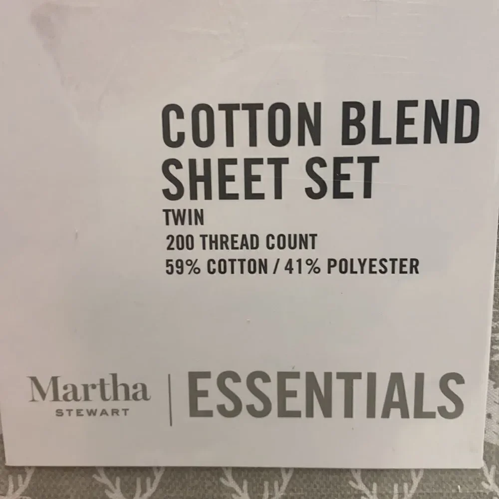 ‎Martha Stewart Gingham Flannel Sheet Set.